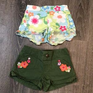 Girls Gymboree shorts bundle of 2